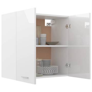 Hanging Cabinet High Gloss White 60x31x60 cm | Hipomarket