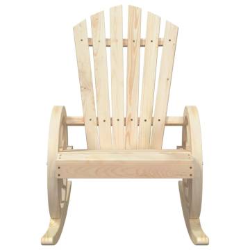 Rocking Adirondack Chair - Solid Wood Fir | Hipomarket UK