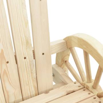 Rocking Adirondack Chair - Solid Wood Fir | Hipomarket UK