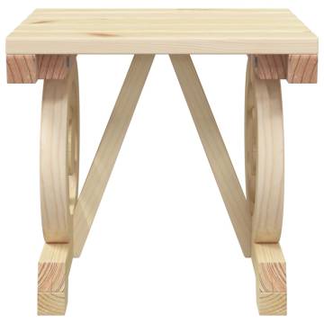 Garden Footstool - Solid Wood Fir | Hipomarket