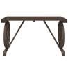 Garden Table 115x55 cm Solid Wood Fir - Rustic Outdoor Charm