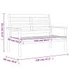 Garden Sofa Bench 120 cm Solid Acacia Wood - HipoMarket