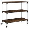 Kitchen Trolley Smoked Oak 102x50x95 cm - Stylish Storage Solution