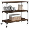 Kitchen Trolley Smoked Oak 102x50x95 cm - Stylish Storage Solution