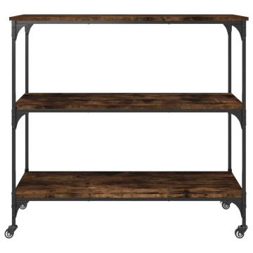 Kitchen Trolley Smoked Oak 102x50x95 cm - Stylish Storage Solution