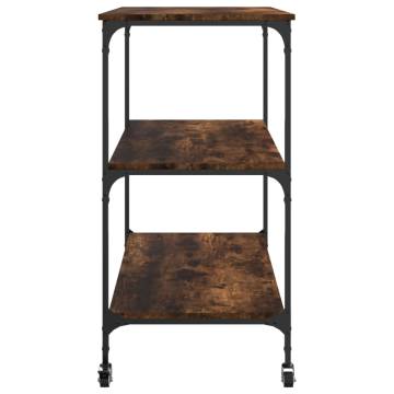 Kitchen Trolley Smoked Oak 102x50x95 cm - Stylish Storage Solution