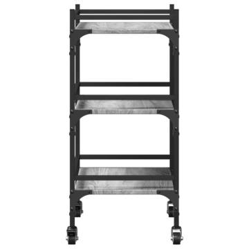 Kitchen Trolley Grey Sonoma 50x35x75.5 cm - Durable & Stylish