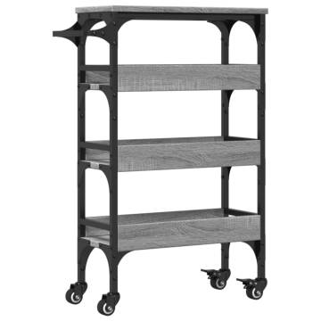 Kitchen Trolley Grey Sonoma - Stylish & Functional Storage