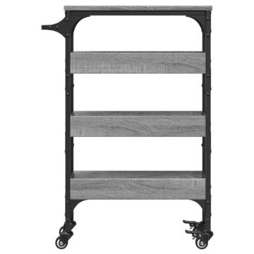 Kitchen Trolley Grey Sonoma - Stylish & Functional Storage