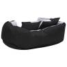 Reversible & Washable Dog Cushion - Grey & Black 65x50 cm