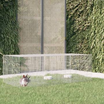 Durable 3-Panel Rabbit Cage - 163x79x54 cm | HipoMarket UK