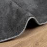 Rug OVIEDO Short Pile Anthracite Ø 120 cm - Stylish Comfort