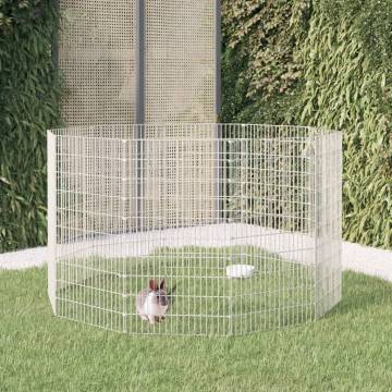 10-Panel Rabbit Cage - Spacious & Durable 54x100 cm