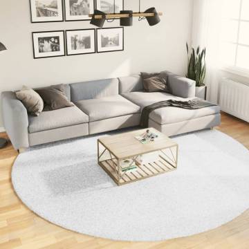 Rug OVIEDO Short Pile Grey Ø 280 cm - Stylish Comfort