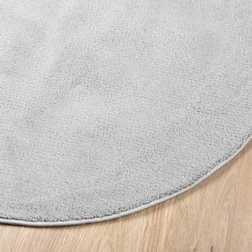 Rug OVIEDO Short Pile Grey Ø 280 cm - Stylish Comfort