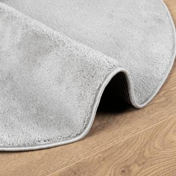 Rug OVIEDO Short Pile Grey Ø 280 cm - Stylish Comfort