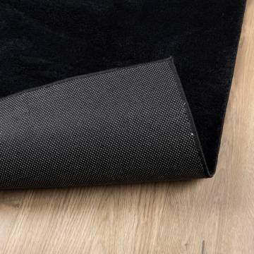 Rug OVIEDO Short Pile Black 100x200 cm - Stylish & Durable