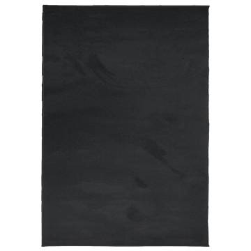 Rug OVIEDO Short Pile Black 120x170 cm - Stylish Home Decor