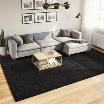 OVIEDO Short Pile Black Rug 240x340 cm - Cozy & Durable