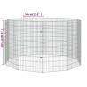 10-Panel Rabbit Cage - Spacious & Durable 54x100 cm