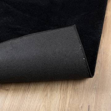 OVIEDO Short Pile Black Rug 240x340 cm - Cozy & Durable