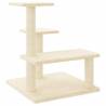 Cat Tree with Sisal Scratching Posts - Cream 61 cm