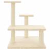 Cat Tree with Sisal Scratching Posts - Cream 61 cm