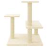 Cat Tree with Sisal Scratching Posts - Cream 61 cm