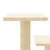 Cat Tree with Sisal Scratching Posts - Cream 61 cm