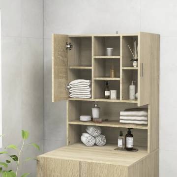 Washing Machine Cabinet Sonoma Oak - Stylish Storage Solutions