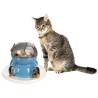 FLAMINGO Cat Toy Treat Dispenser - Diso White & Blue