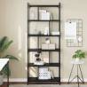 Bookcase 6-Tier Black 76x32x192 cm Engineered Wood Colour black Quantity in Package 1 Height 192 cm 