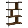 Bookcase 4-Tier Brown Oak - Stylish & Durable Storage Solution