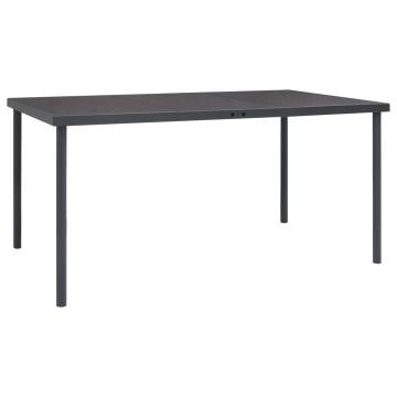 Outdoor Dining Table Anthracite 150x90 cm - Stylish & Durable