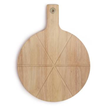 Livoo Pizza Cutting Set - 30 cm Wooden Board & Cutter