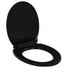 Soft-close Toilet Seat with Quick-release Design Black Colour black Size 42.5 x 34 cm Quantity in Package 1 