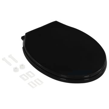 Soft-Close Toilet Seat with Quick-Release - Black | Hipo Market