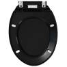 Soft-Close Toilet Seat with Quick-Release - Black | Hipo Market