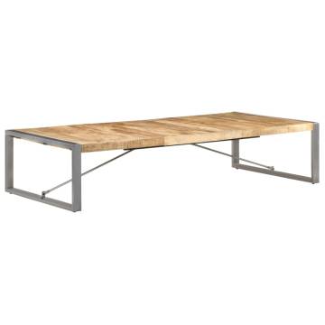 Industrial Coffee Table 180x90 cm - Unique Mango Wood Design