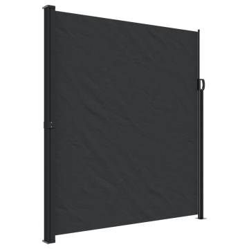 Retractable Side Awning Black 220x600 cm - Privacy & Protection