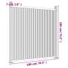 WPC Brown Fence Panel 180x186 cm - Durable & Stylish Privacy