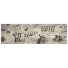 Kitchen Rug Washable Coffee Grey 45x150 cm Velvet | HiPoMarket