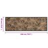 Kitchen Rug Washable Morning Brown 60x180 cm Velvet - HipoMarket