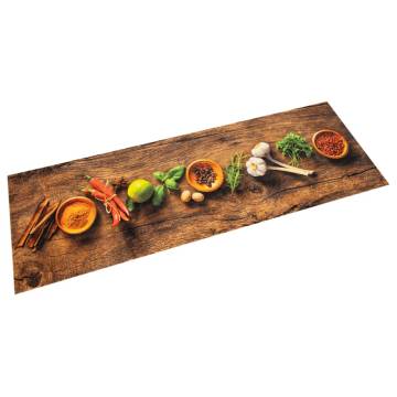 Kitchen Rug Washable Spices 45x150 cm Velvet - Hipomarket