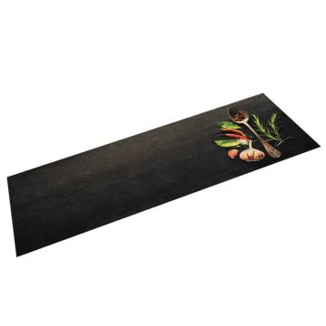 Soft & Stylish Kitchen Rug - Washable Spices 45x150 cm Velvet