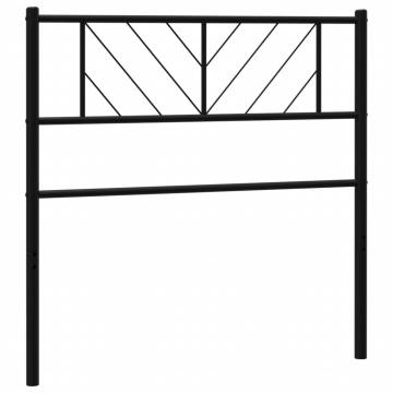 Stylish Black Metal Headboard - 100 cm for Elegant Bedrooms