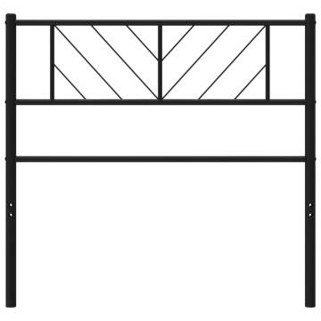 Stylish Black Metal Headboard - 100 cm for Elegant Bedrooms