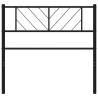 Stylish Black Metal Headboard - 100 cm for Elegant Bedrooms