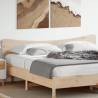 Headboard 200 cm Solid Wood Pine Colour natural Size 200 cm Quantity in Package 1 