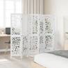 Elegant 6-Panel White Wood Room Divider | Hipomarket